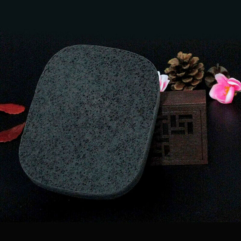 2pcs Natural Black Bamboo Charcoal Face Sponge Wood Fiber Face Wash Clean-Sponge