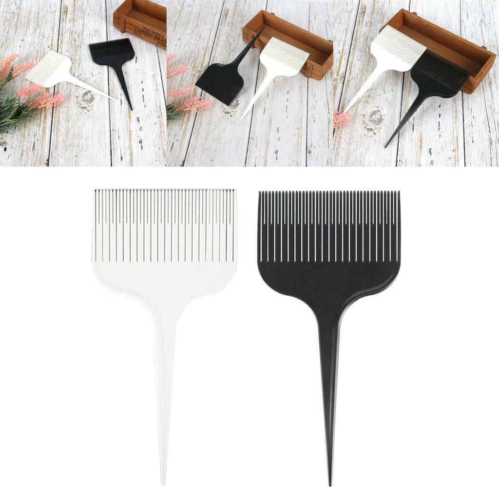 2Pcs Pro Hair Sectioning Weaving Highlights Foiling Comb Salon Dyeing Comb
