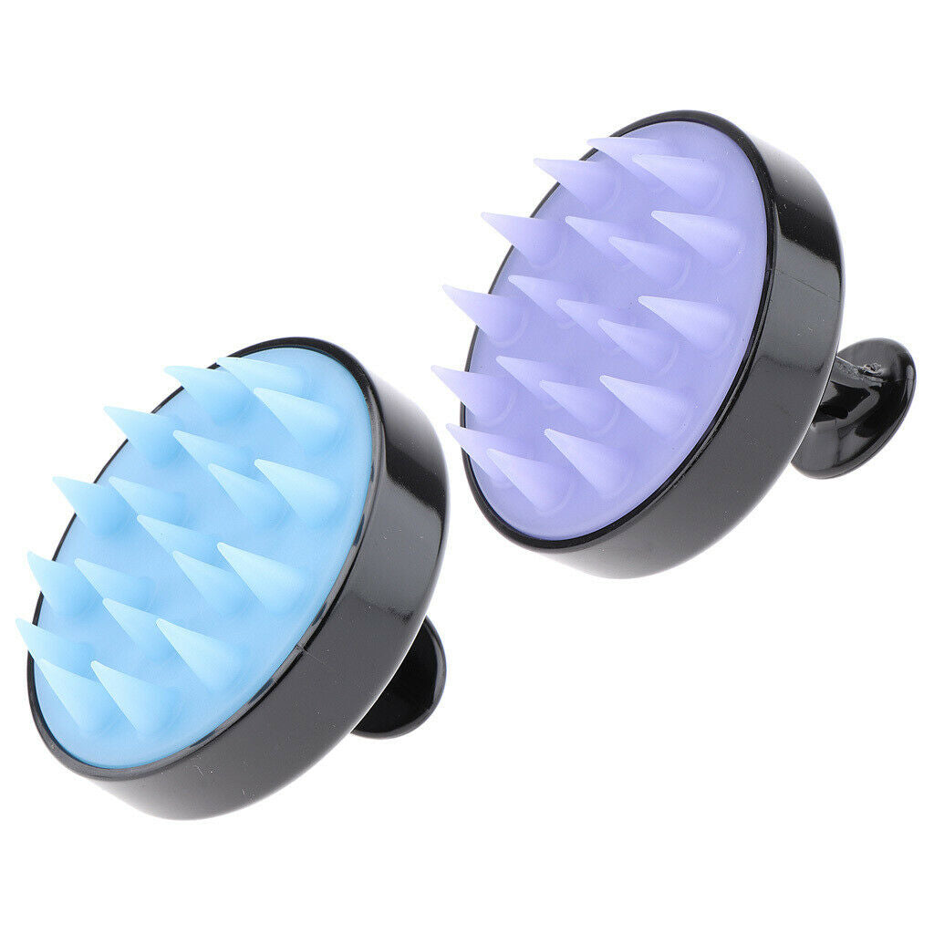 2 Pieces Silicone Hair Massage Comb for Infant Babies