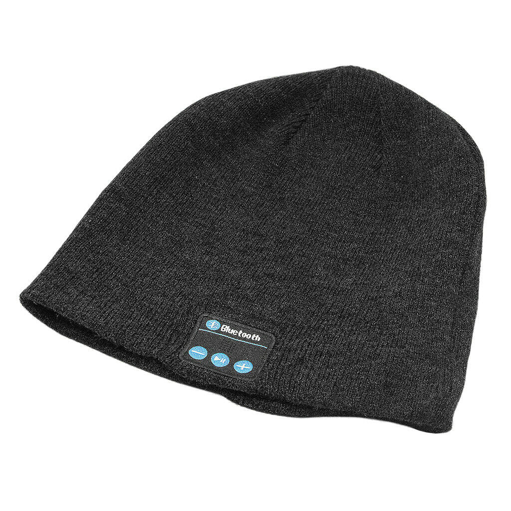 2x Headphones with Speaker, Knitted Music Beanie Hat, Stereo Headphones And
