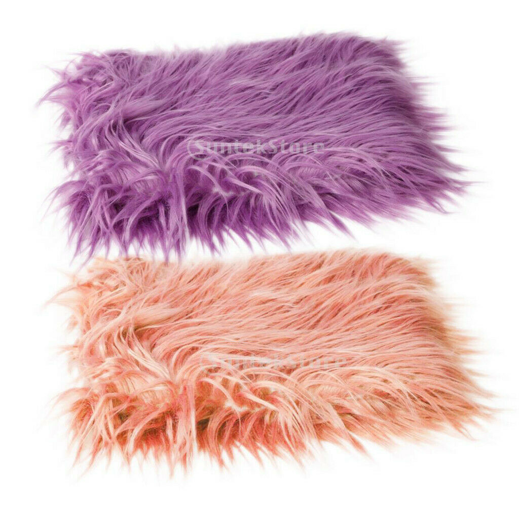 2 Pack Faux  Baby Newborn Photography Blanket Background Purple And Pink