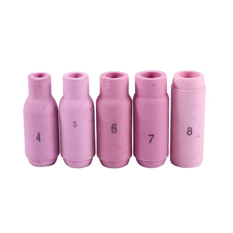 17Pcs Welders Welding Torch Tig Cup Collet Body Nozzle Kit Tungsten Electrode B8