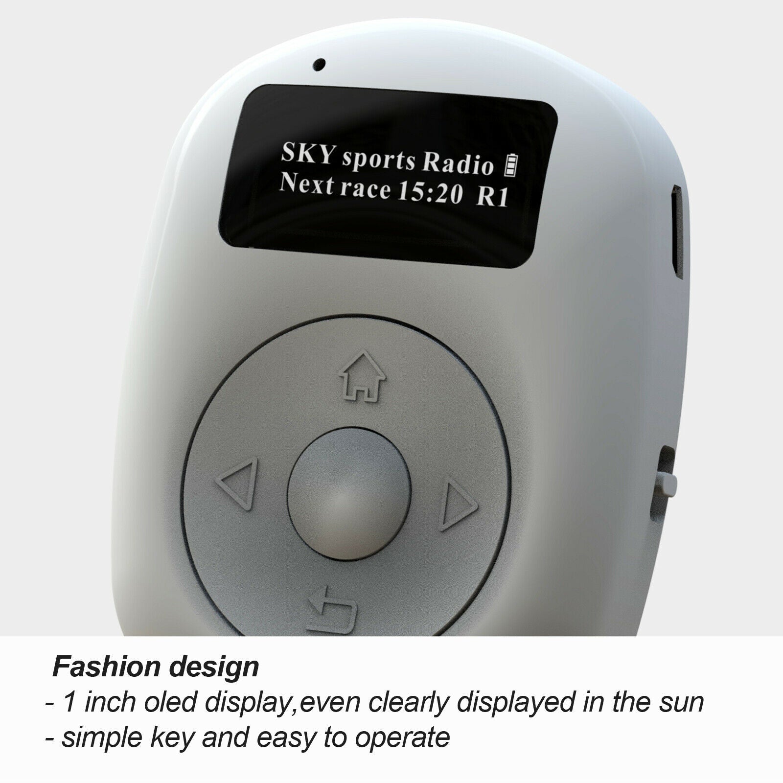 Mini Pocket DAB/DAB+/FM Digital Radio OLED Nature Sound with Earphones Exercise