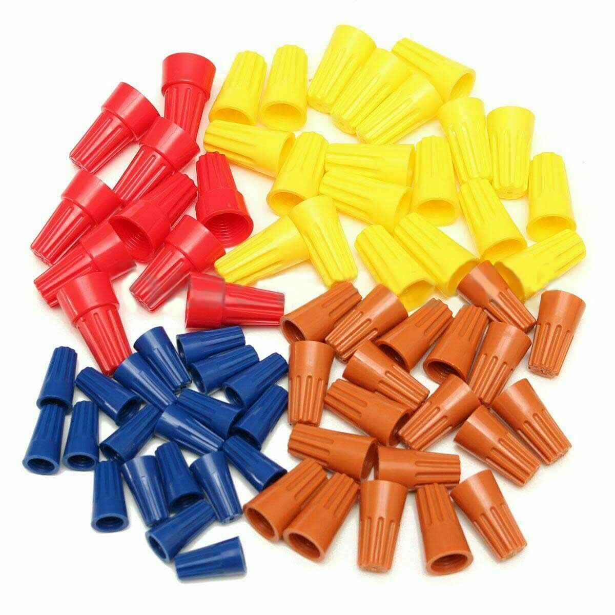 70Pcs Assorted Electrical Wire Twist Connectors Terminals Cap Nut Rotating Set