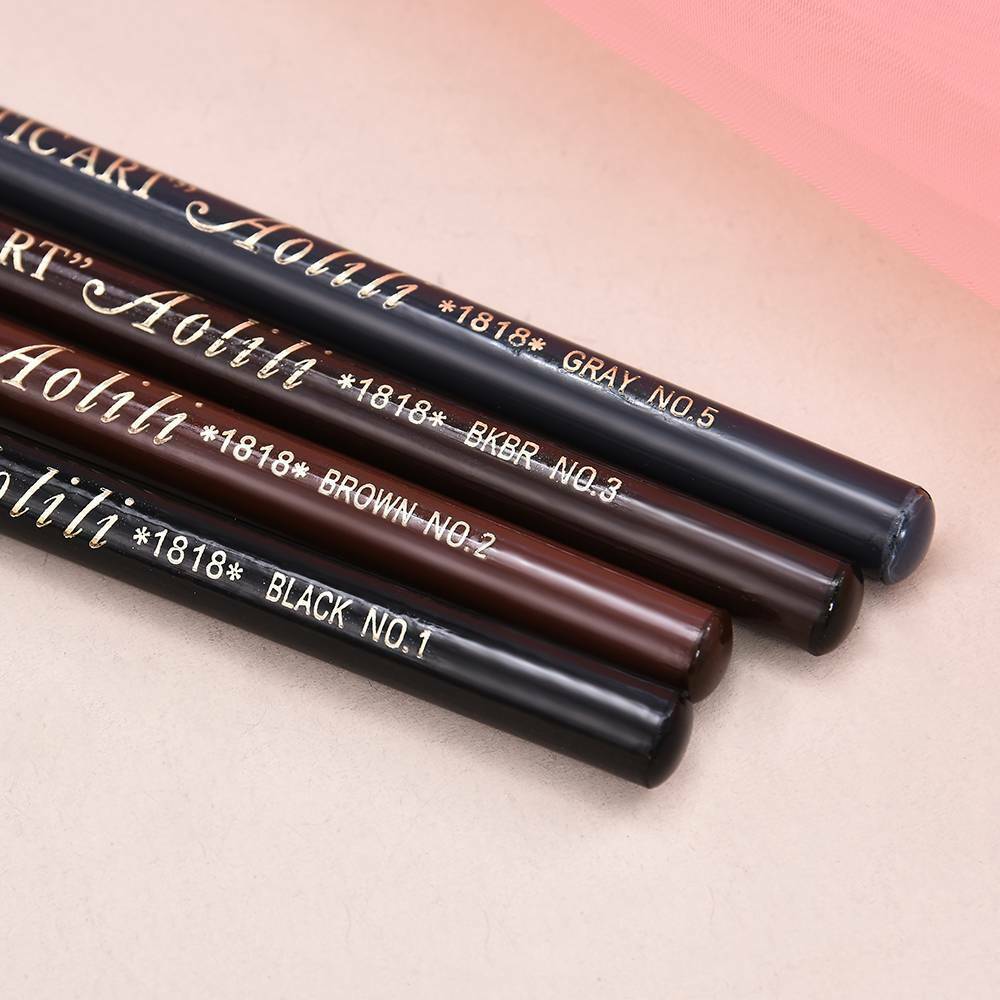 4pcs Waterproof Microblading Eyebrow Peel-off Pencil Eye Brow Makeup Cosmetic