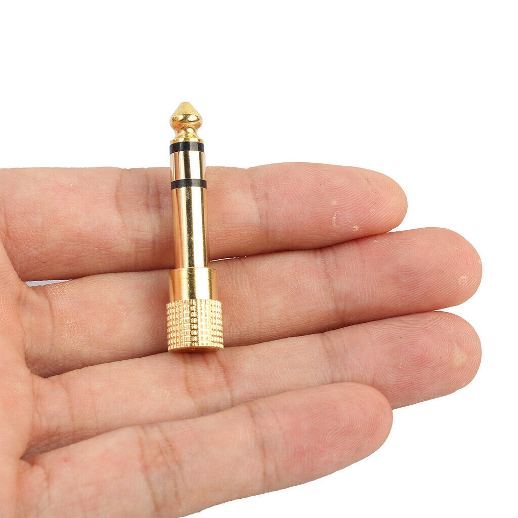 4 Pieces 6.35 Mm 1/4 '' Socket to 3.5 Mm 1/8 '' Stereo Headphone Jack Adapter