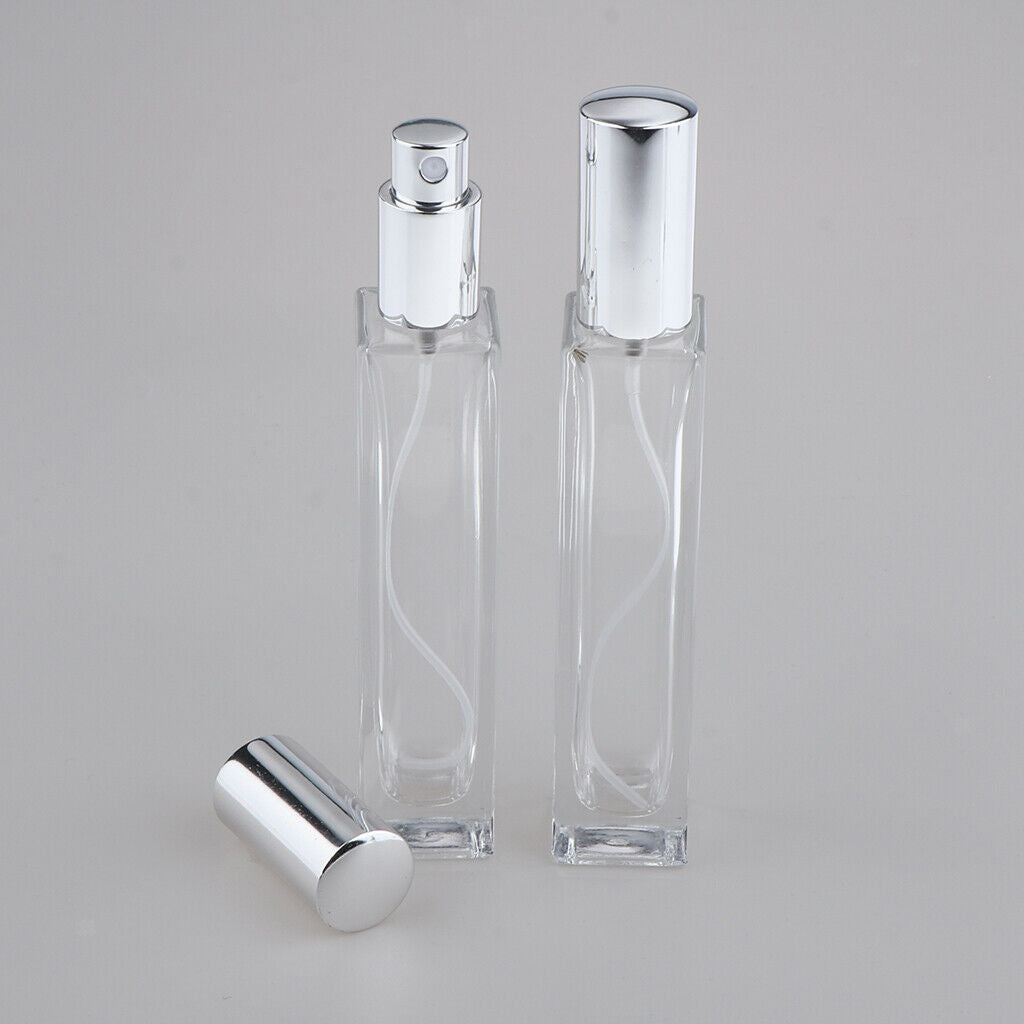 2x Empty Spray Bottle Travel Glass Perfume Atomizer Pump 30/50/100ml 50 ml