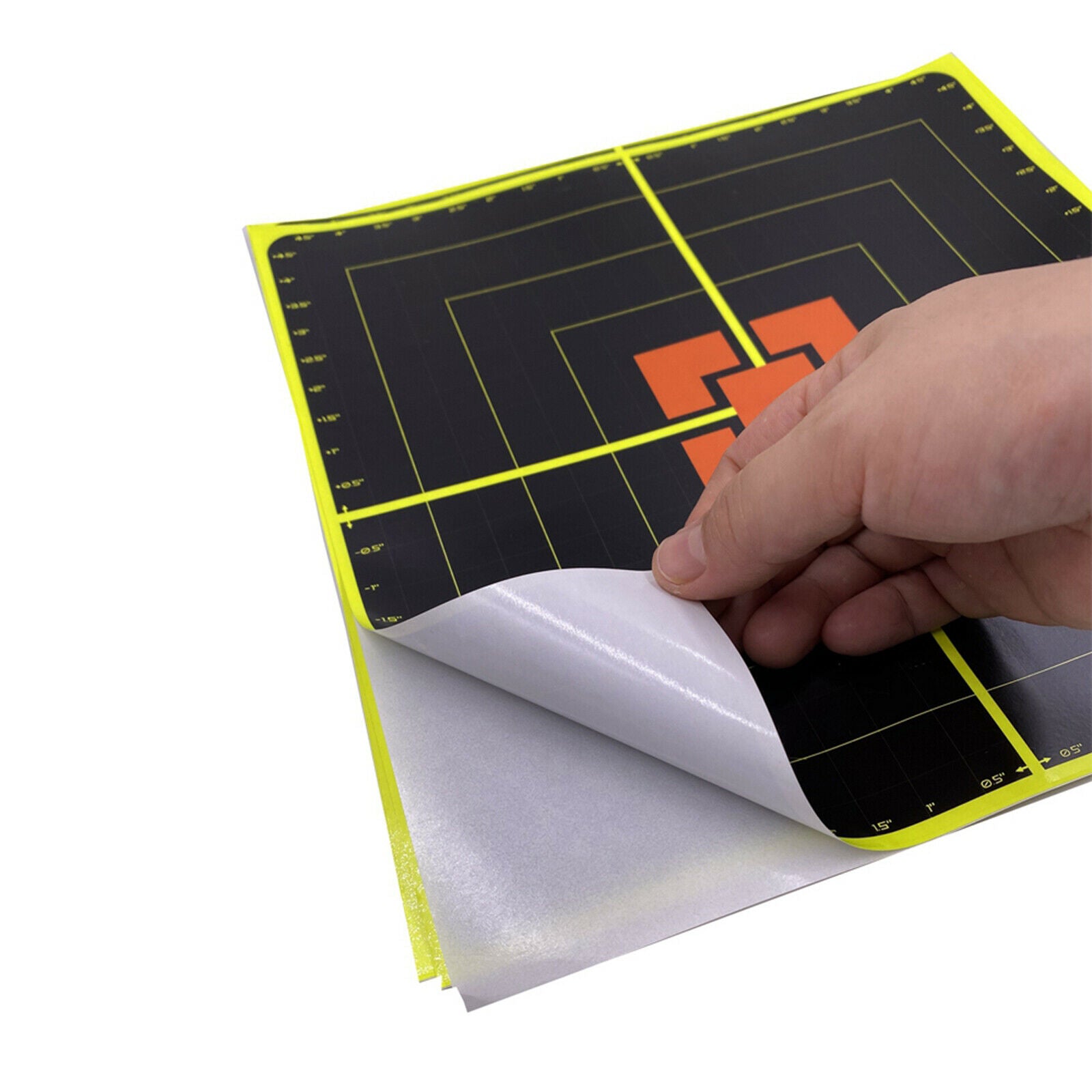 10 Packs 10inch Square Shape Shooting Targets Self Adhesive Gun Range Paster