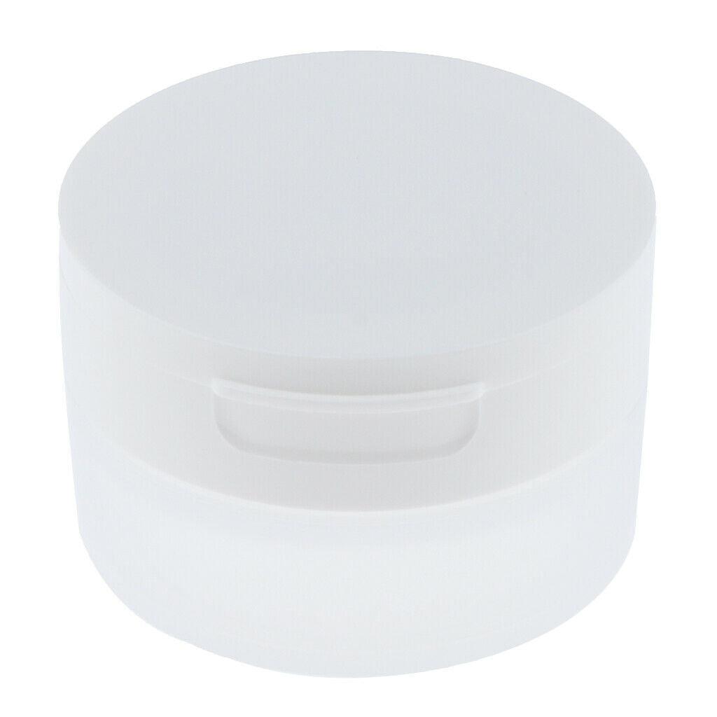 2x Travel Empty Makeup Loose Powder Container Pot Case w/ Mirror Sifter Lid