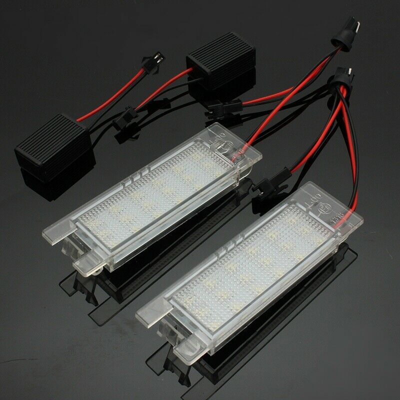 2Pcs 18 LED Car License Plate Light Lamp For Opel/Vauxhall/Corsa/Zafira 7000K