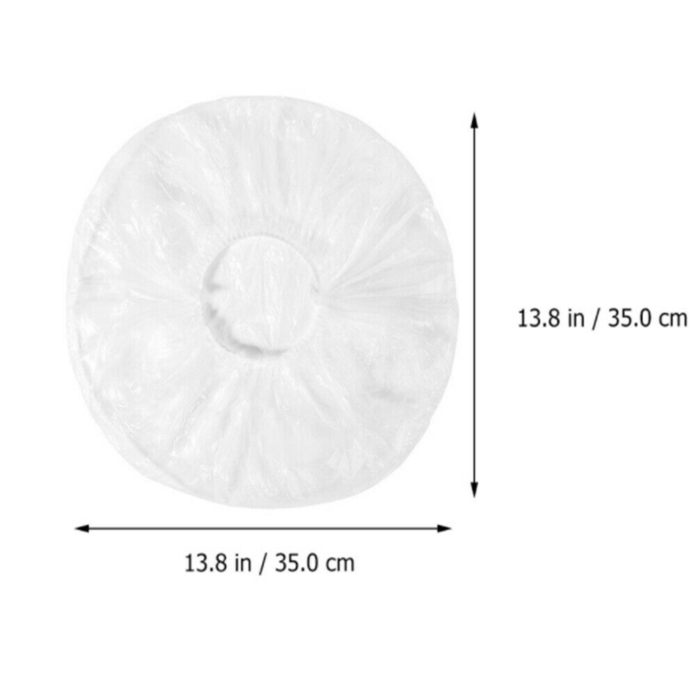 100Pcs Disposable Plastic Film Bowl Cover Food Dust Covers Kitchen Wrap Cover