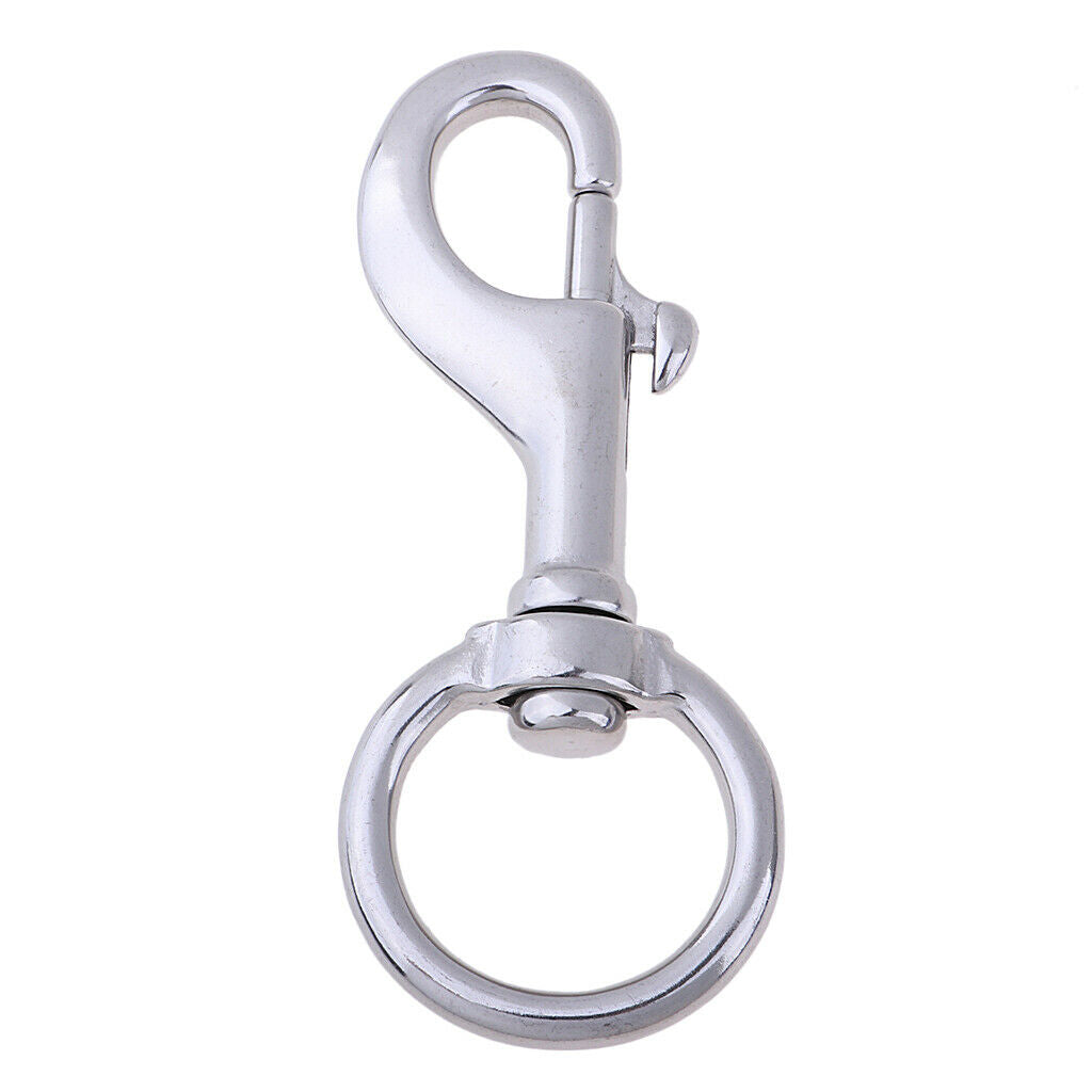 2x 316 Stainless Steel Eyelet Snap Hook with
