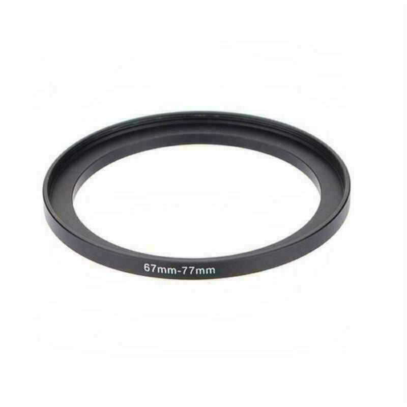 67mm-77mm 67-77 mm 67 to 77 Metal Step Up Lens Filter Ring Adapter Black