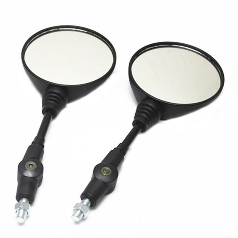 1Pair Universal Folding Motorcycle Side Rearview Mirror 10mm For KawasakiJADD