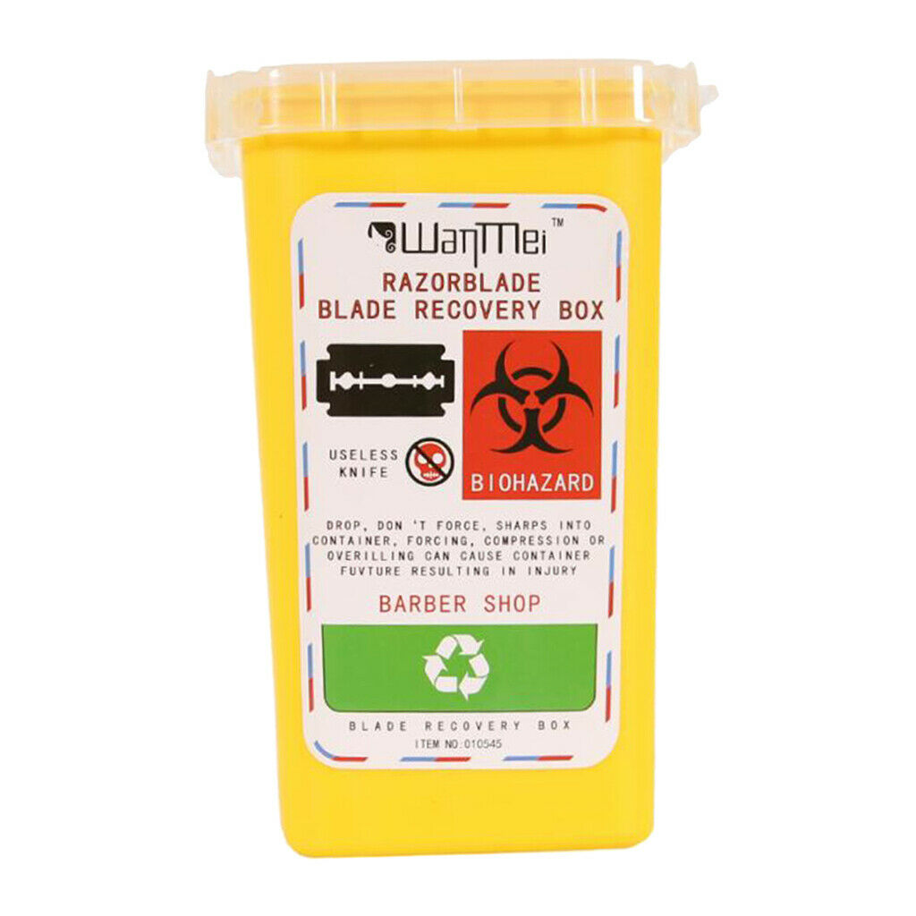 3 Color Plastic  Sharps Biohazard Needles Blade Disposal Container Bin