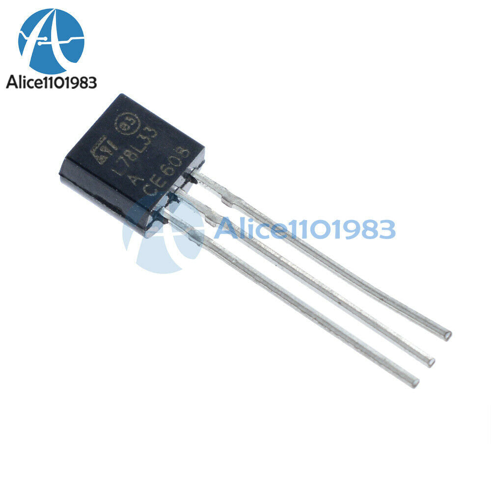 20PCS L78L33ACZ IC REG LDO 3.3V .1A TO-92 ST L78L33