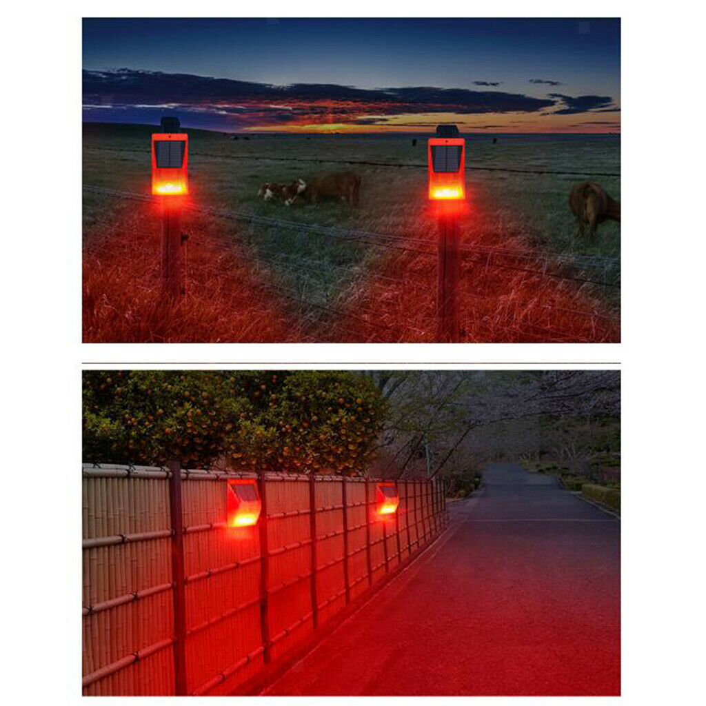 Solar Powered Siren Sound Alarm Strobe Light Home Security Alarm System Yard