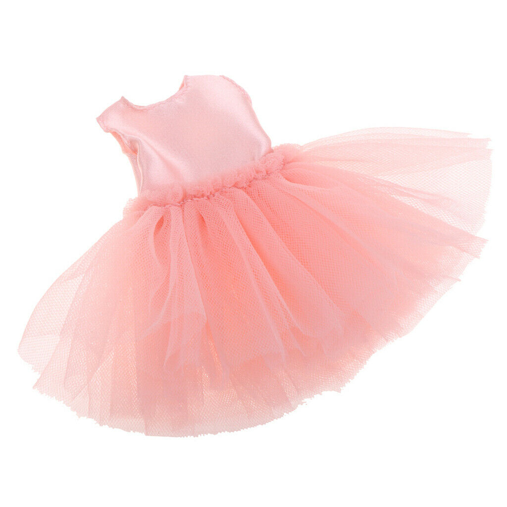 Trendy 4-Layers Gauzy Dress Dance Skirt Clothes for 1/6  DOD   DZ 12inch