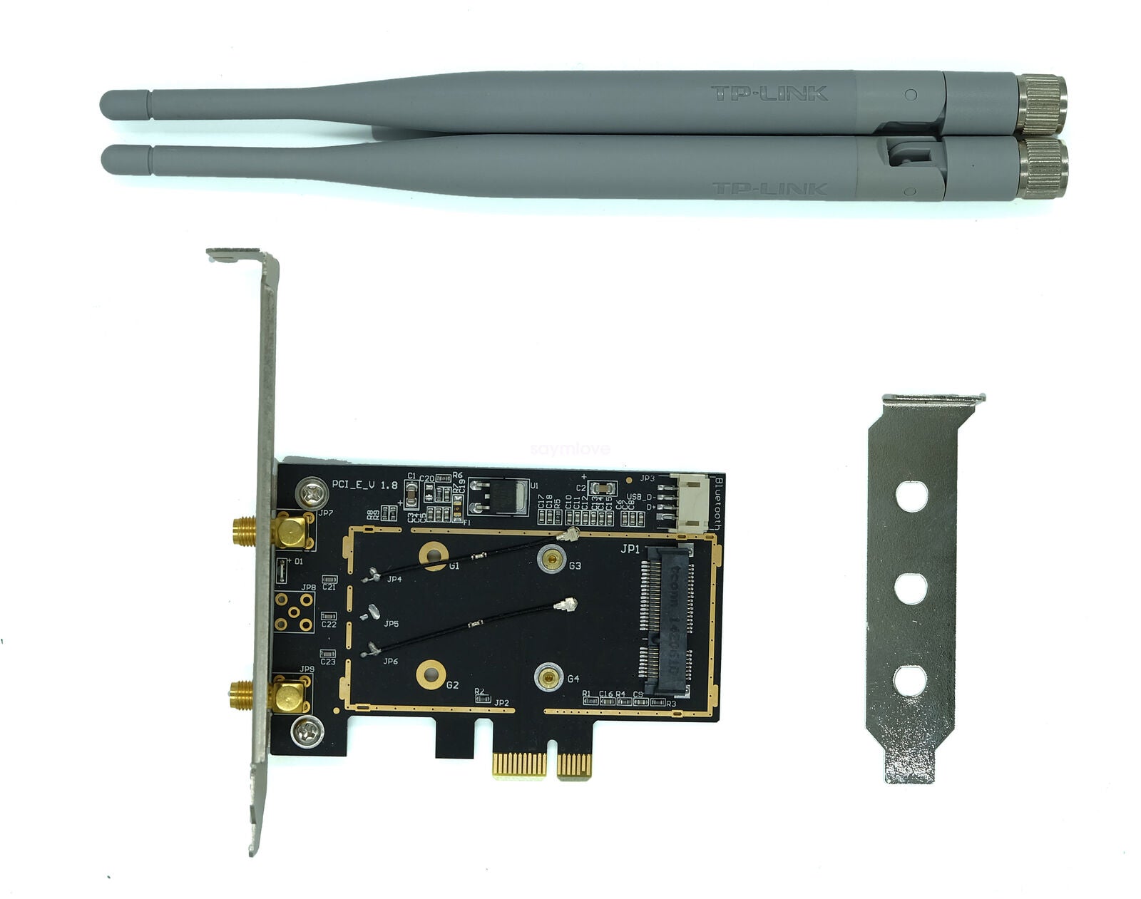 High quality Mini PCI-E Wireless Card to PCI-e Desktop WIFI WLAN CARD Adapter