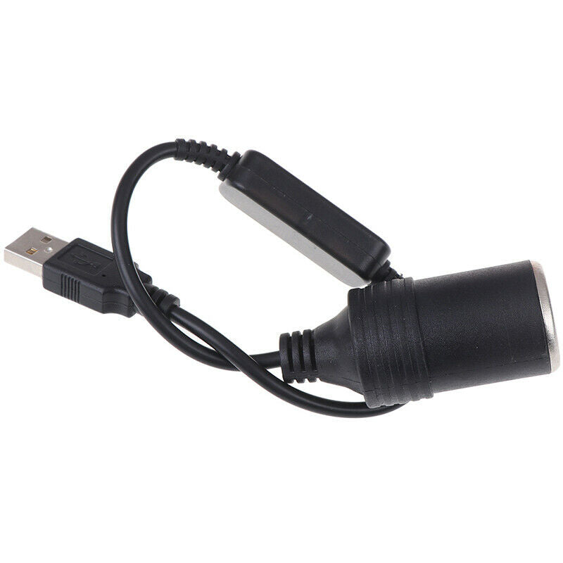 Converter Adapter USB Port 12V Car Cigarette Lighter Socket Female Power Cord SJ