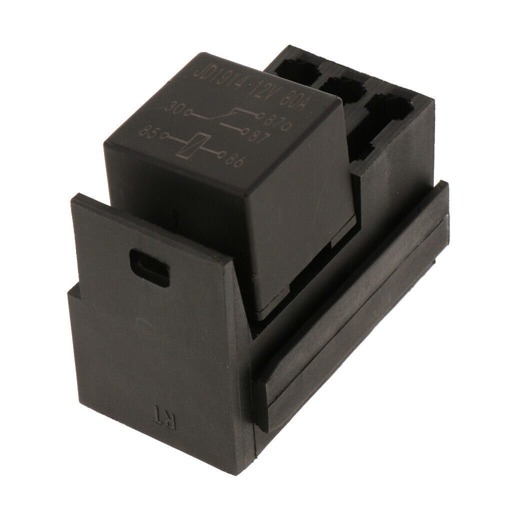 Automotive Marine RV Boat Fuse Relay Holder 4-Slot Relay Box 1 Relay 3 Fuses