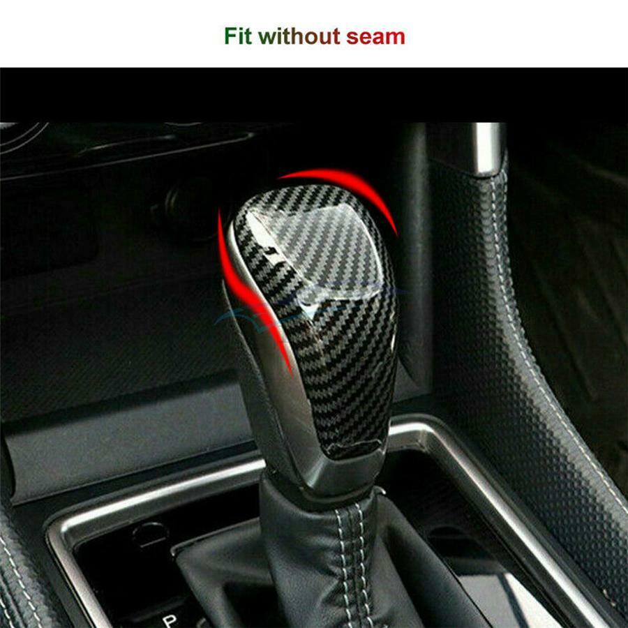 1 Piece Vehicle Gear Shift Lever Knob Cover For 2018-2021 Subaru Crosstrek / XV