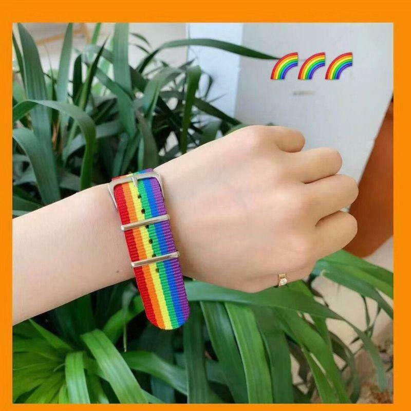 Couples Rainbow Bracelet Adjustable Women Girls Wristband Colorful Bracelets
