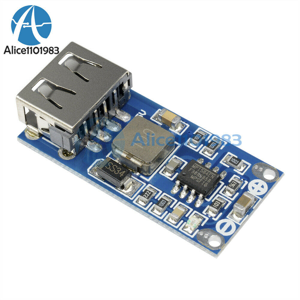 DC-DC USB Buck Regulator Converter 9/12/24V to 5V Step-down Power Supply Module