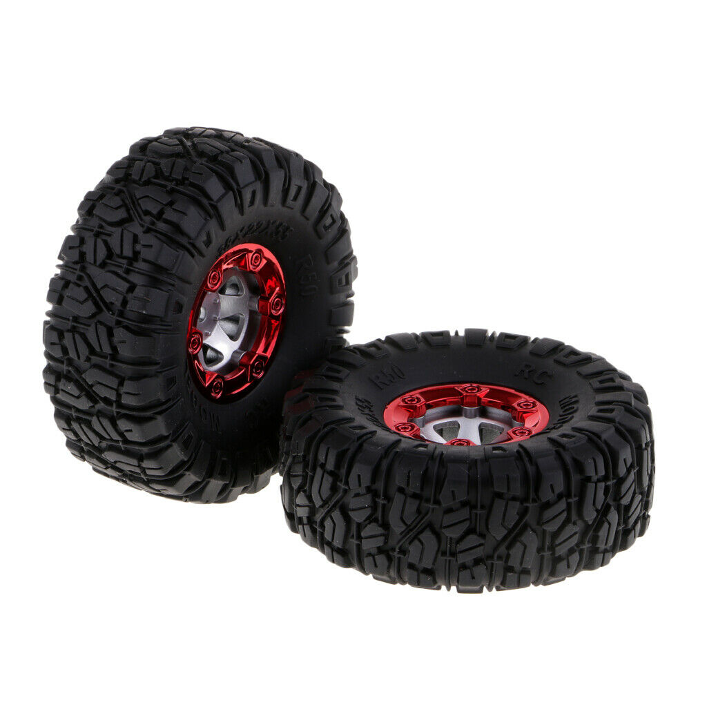 4Pcs Black Rubber Tire 12mm Wheel Nut Rim for 1/12 Wltoys 12428 12423 FY01 FY02