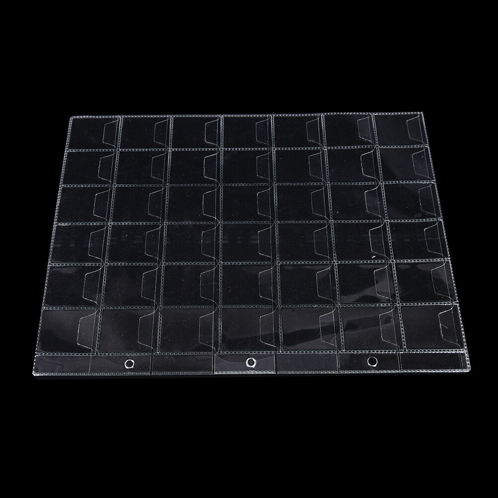 10 Pages 42 Pockets Plastic Coin Holders Storage Collection Money Album CaseBDAU