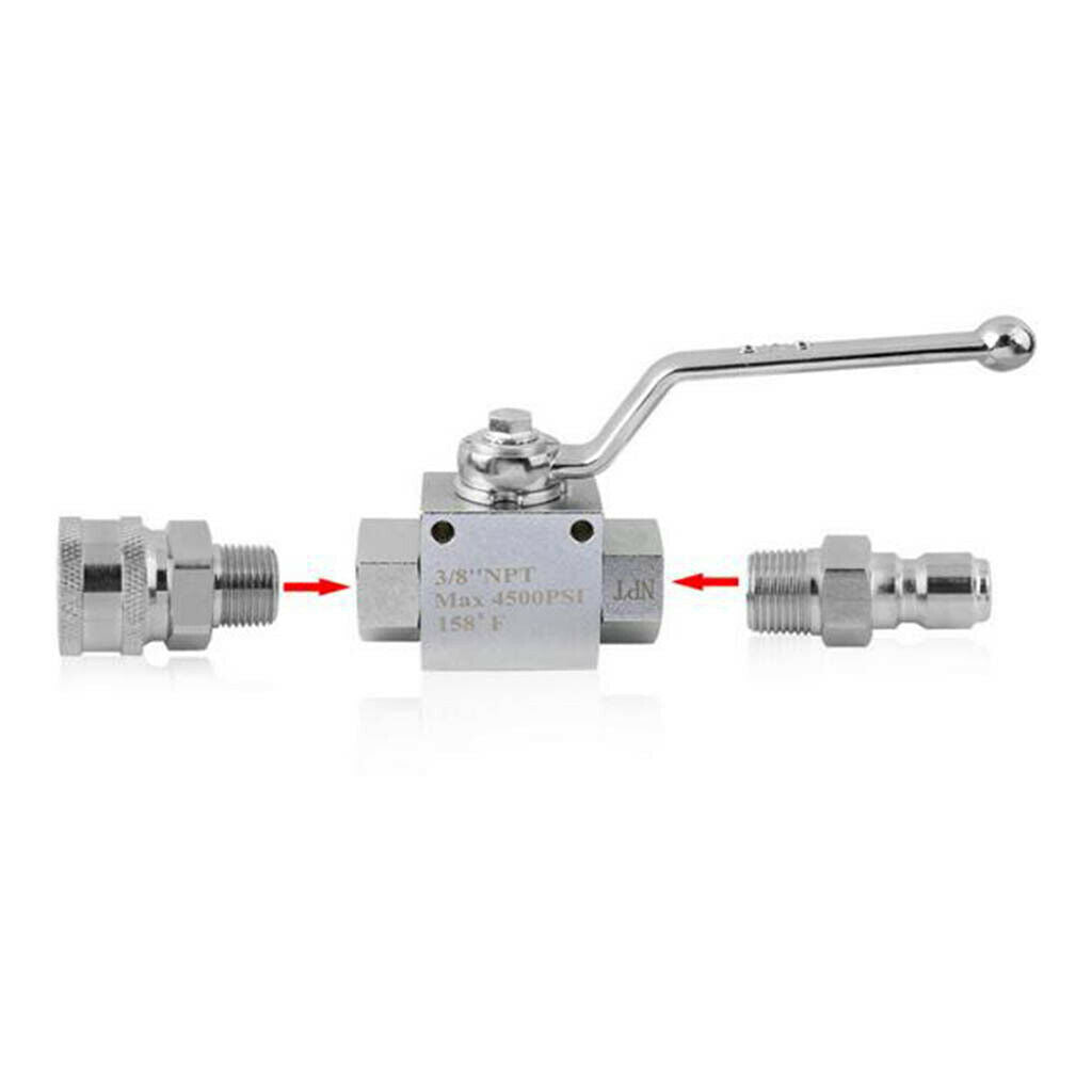 3/8" NPT Plating Ball Valve High Pressure Steel Body With Thickening Valve