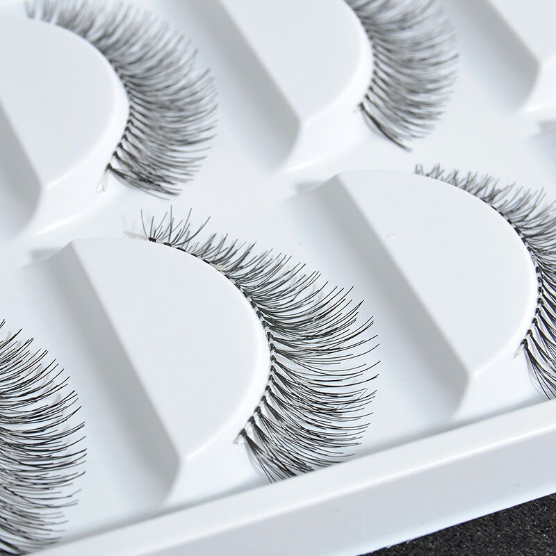 5 Pairs Sexy  Natural Sparse Cross Eye Lashes Extension Long False Eyelashes hs