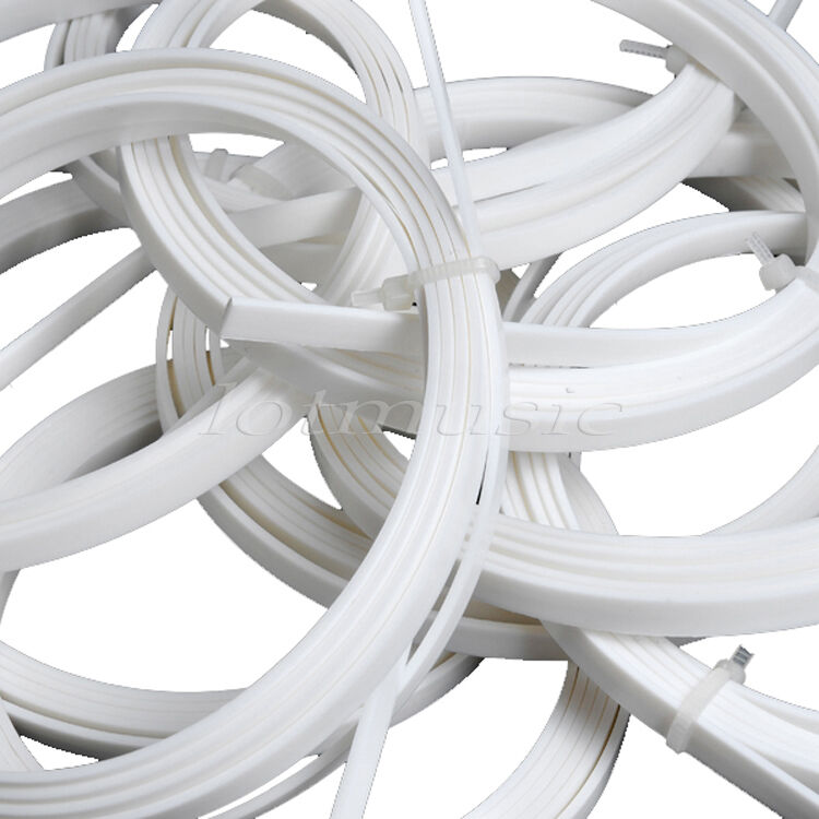8 Pcs Guitar Bindings Purfling Strips Body Project 1650 x 6 x 1.5mm ABS White