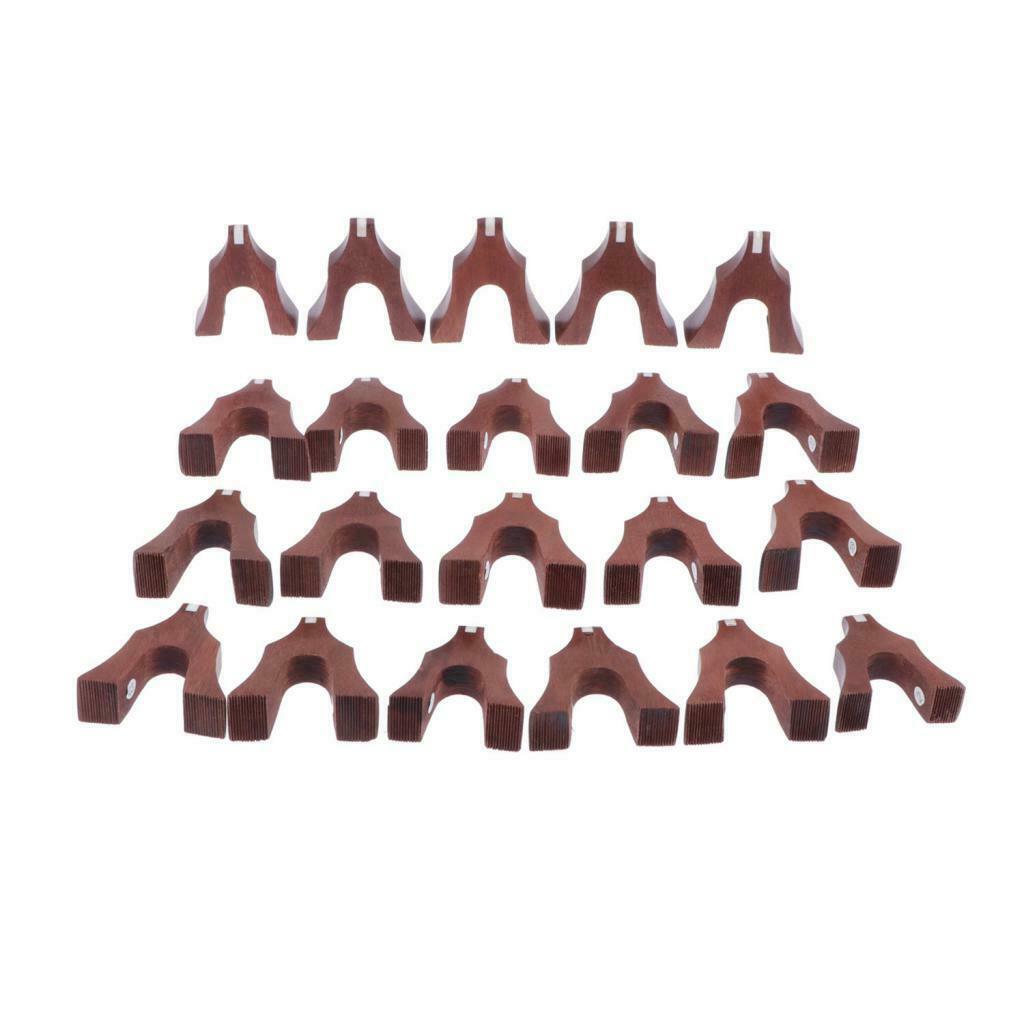 21 Pieces Professional Rosewood Guzheng Bridges Set Accessories for Guzheng