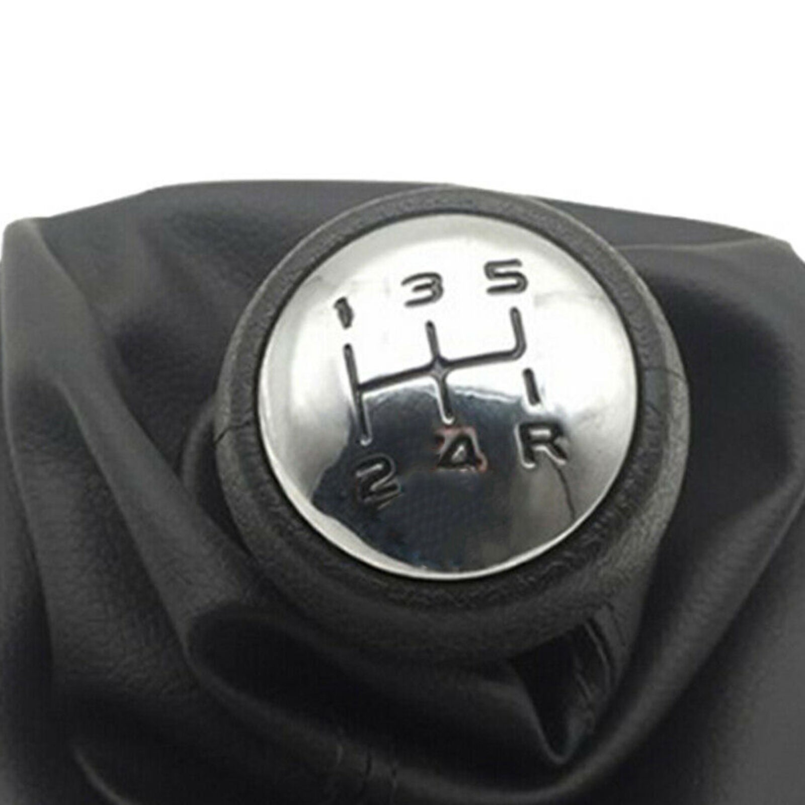 Car 5 Speed Gear Stick Shift Knob with Anti-dust Gaiter Cover for Peugeot 307
