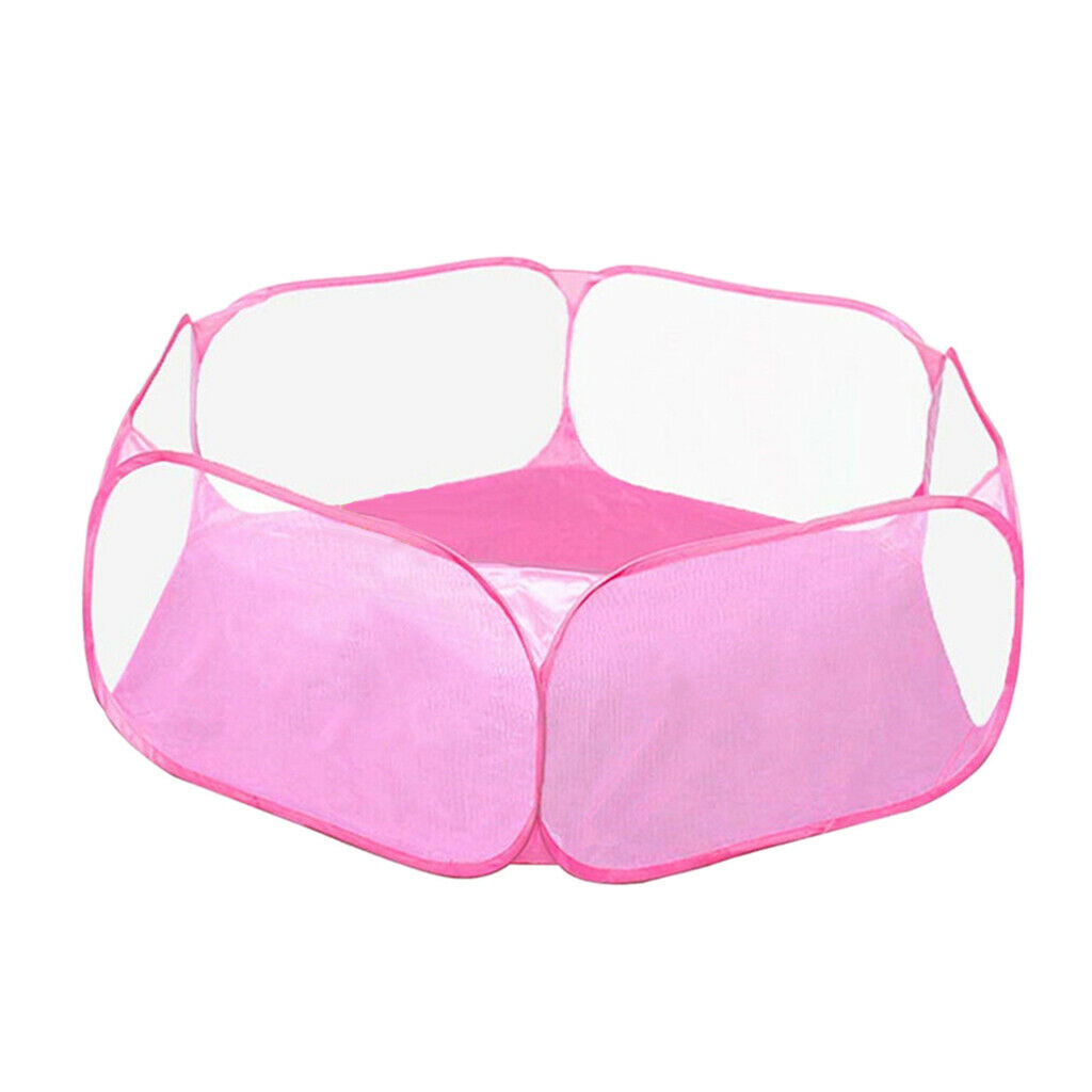 Playpen Cage Enclosure for Hamster Rabbit Guinea Pig Squirrel Reptiles Pink