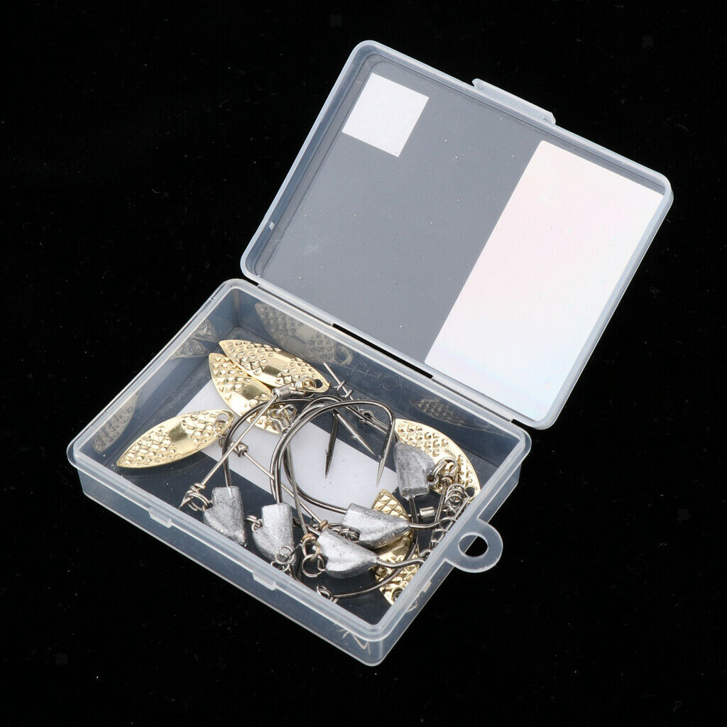 5pcs Weighted Fishing Hooks with Lead Spoon Spring for Swimbaits 6.2g