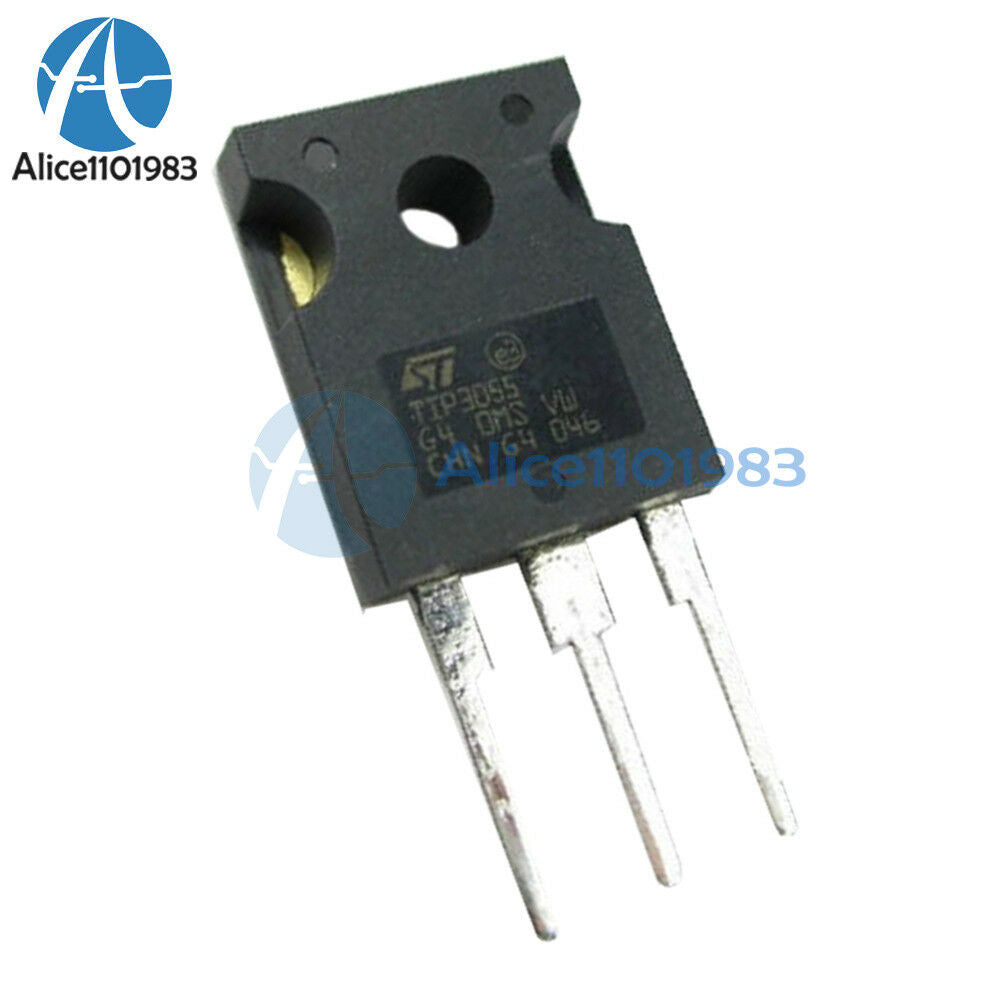 2PCS TIP3055 TIP 3055 Transistor NPN 60V 15A TO-3P Brand New