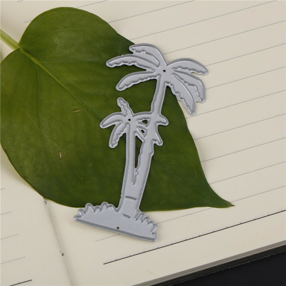 coconut tree cutting die stencil for scrapbooking album card embossing cra.l8
