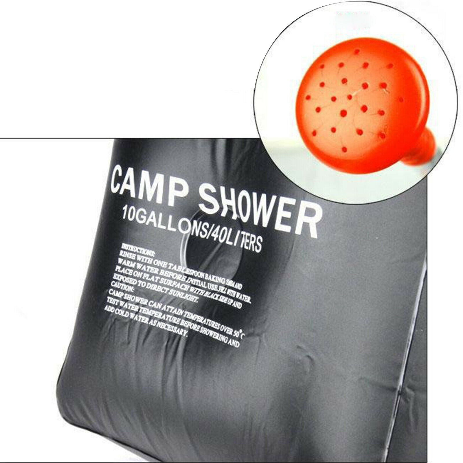 Camp Solar Shower Bag 40L Solar Sun Heating Camping Bath Bag Travelling