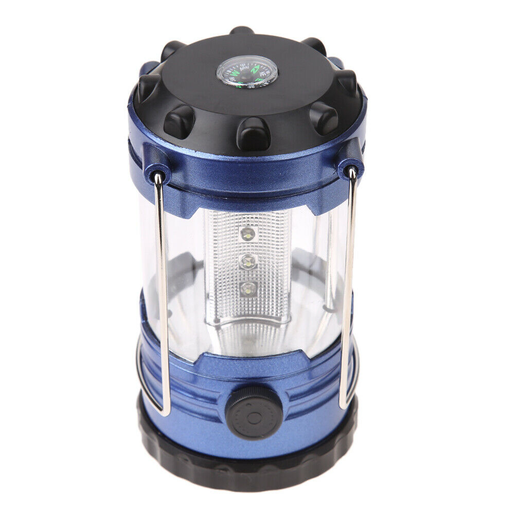 Adjustable LED Light Hiking Bivouac Camping Lantern Tent Lamp with Compass A#S