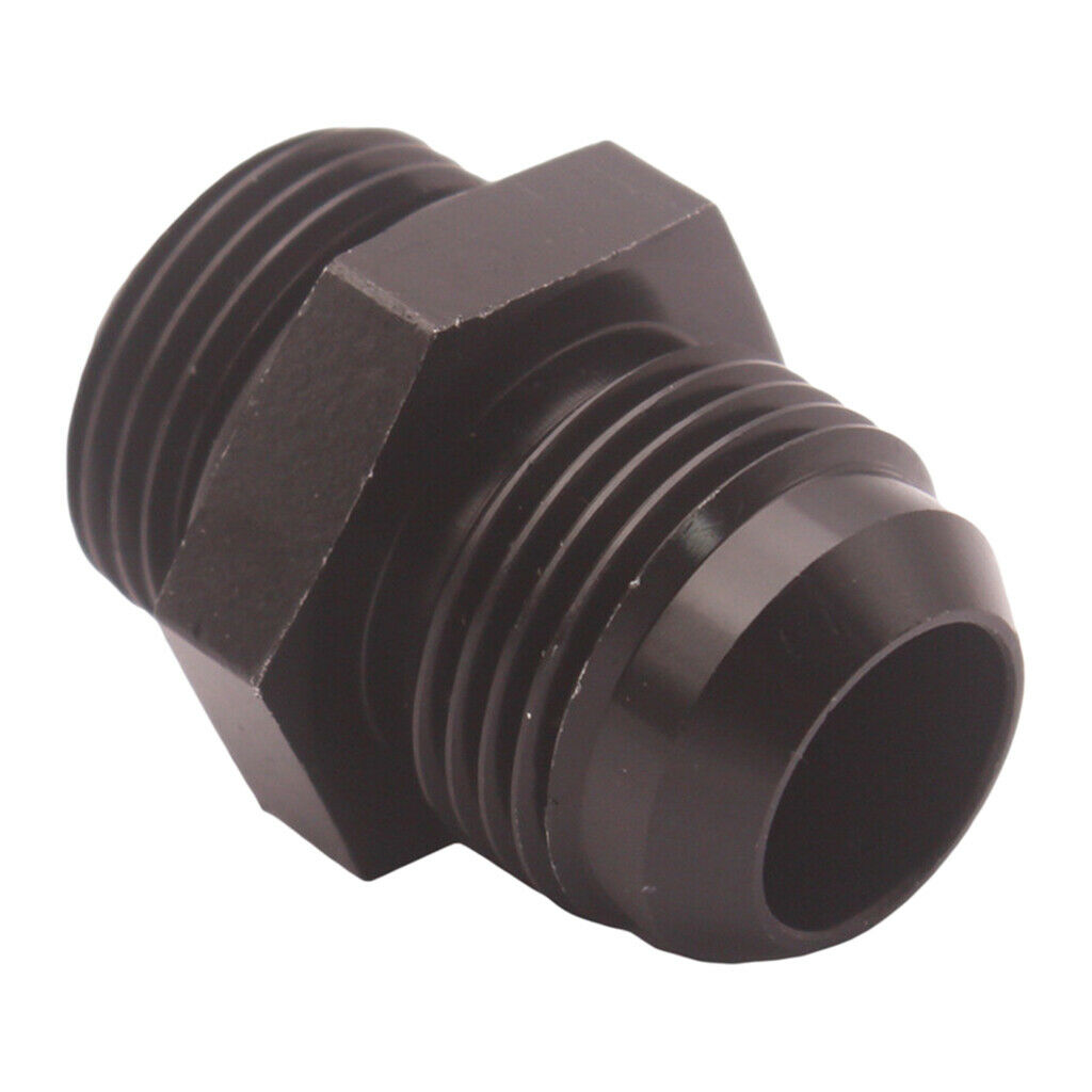 Aluminum AN10 to 12AN Male Adapter Straight Adapter Fitting, Black Color