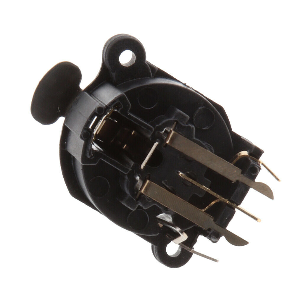 Curved 5 pin Female XLR Chassis Mounted Socket panel for DMX Mic