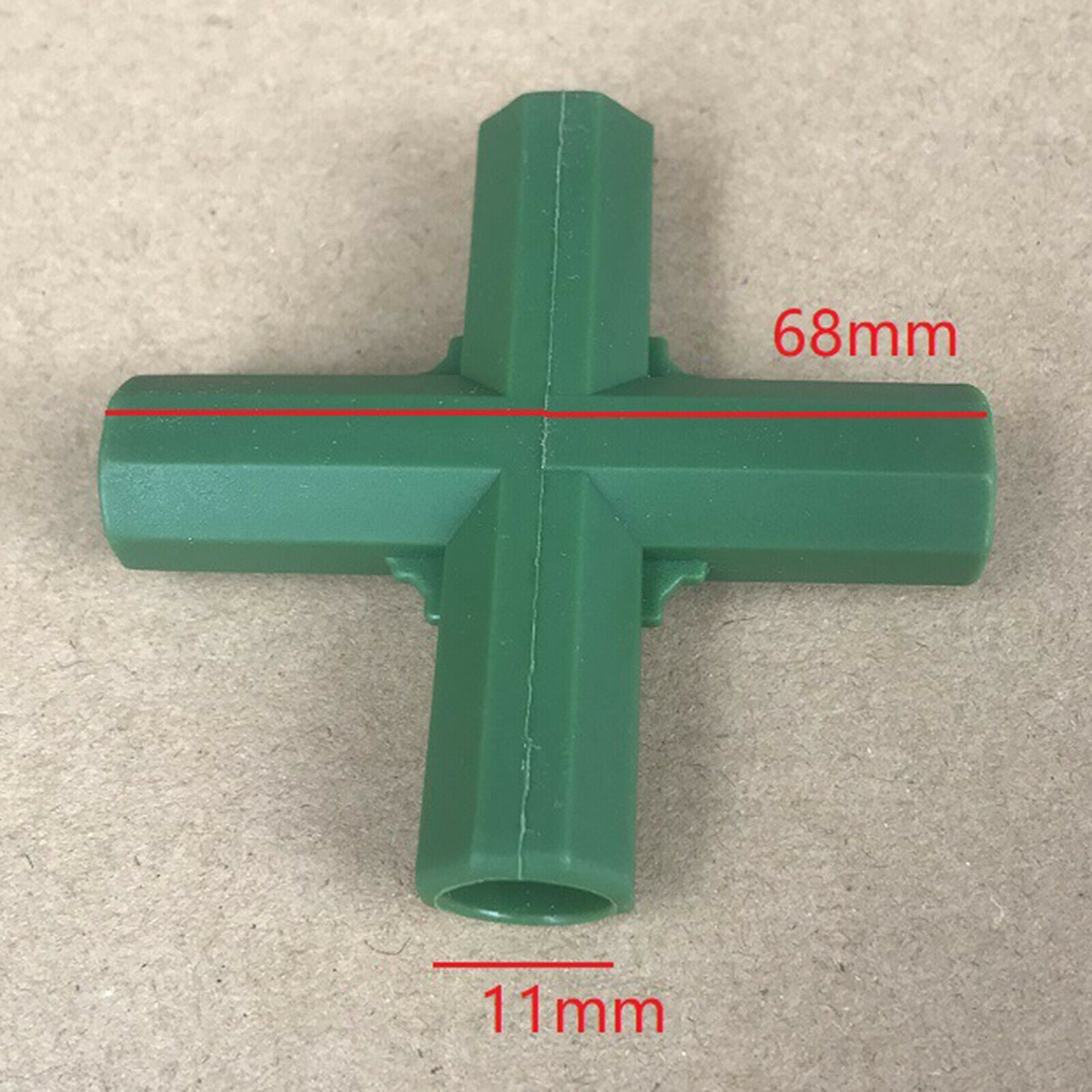 20x Durable Green Greenhouse Frame Connectors for Building Fittings Joints