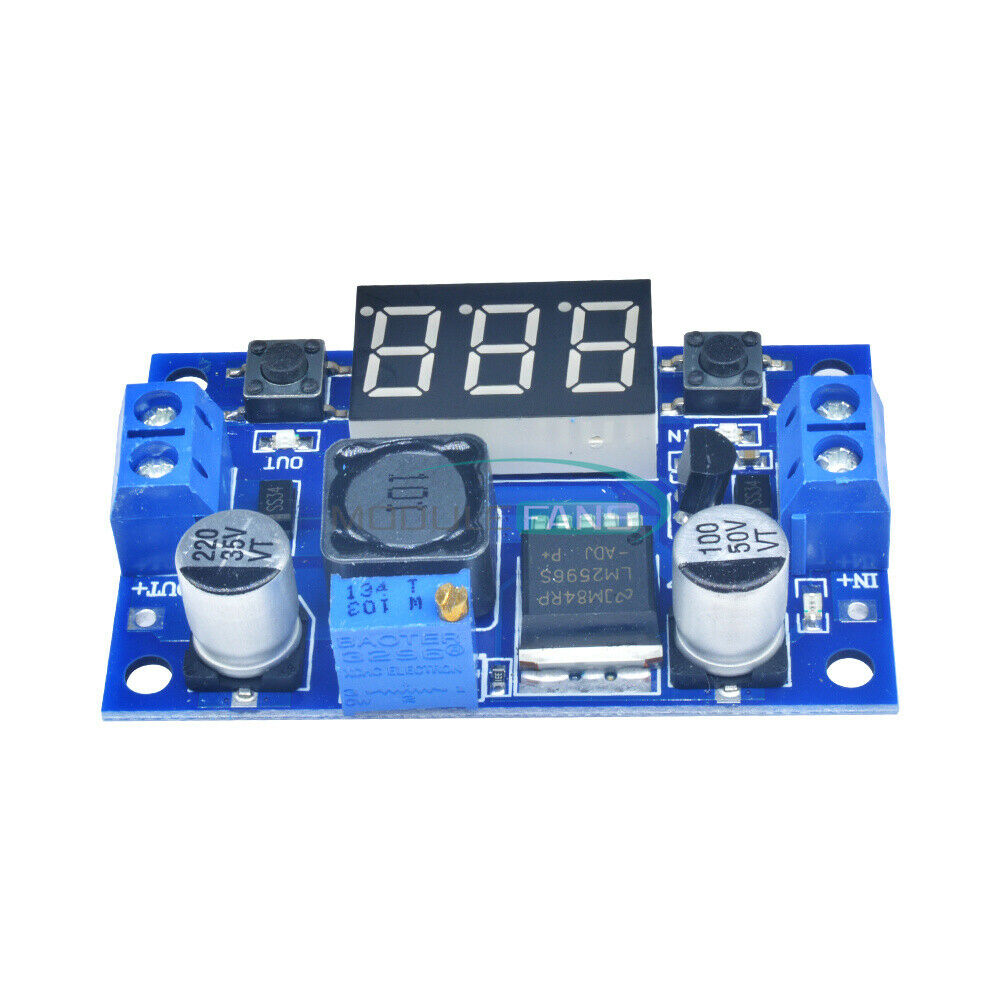 DC 4.0~40 To 1.3-37V LED Voltmeter LM2596 Buck Step-down Power Converter Module