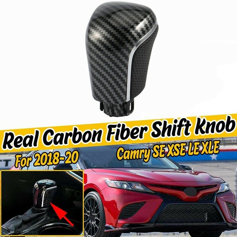 Carbon Fiber Gear Shift Knob Ball Shift Head for Corolla Levin Camry XV70 V7Z7H1