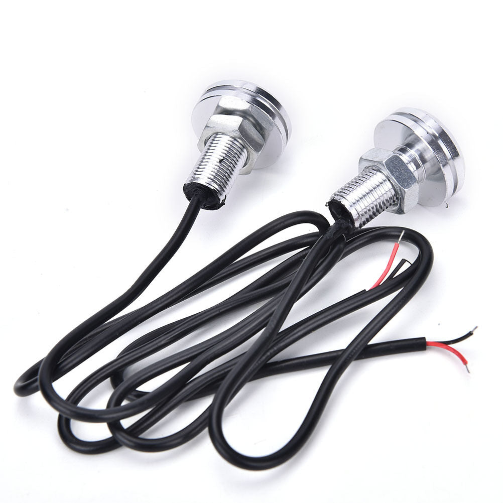 2PCS 23mm LED Eagle Eye White Daytime Running DRL Light Tail Car Auto 10W.l8