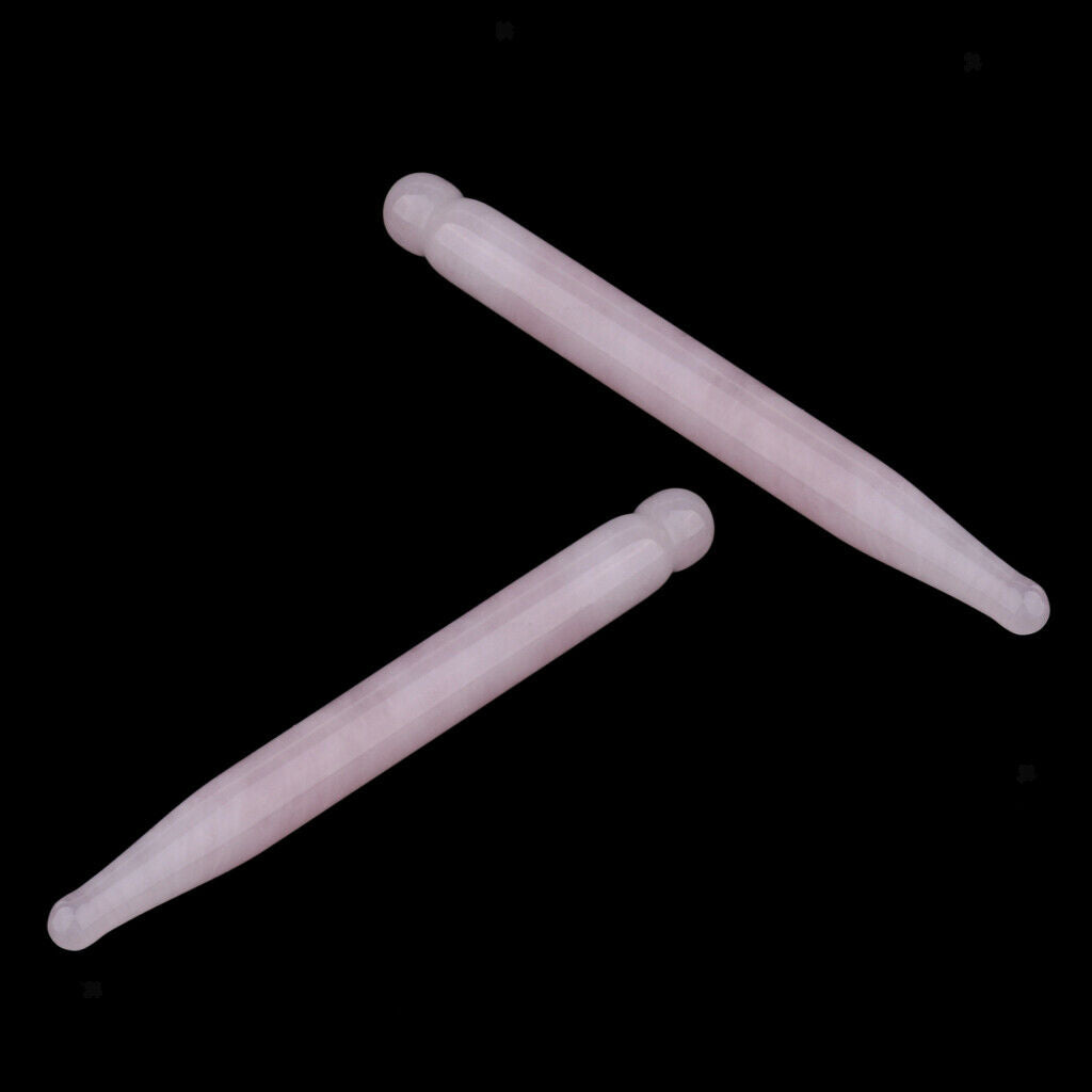2X Portable Jade Massage Stick Traditional Acupoint Massage Jade Guasha Tool