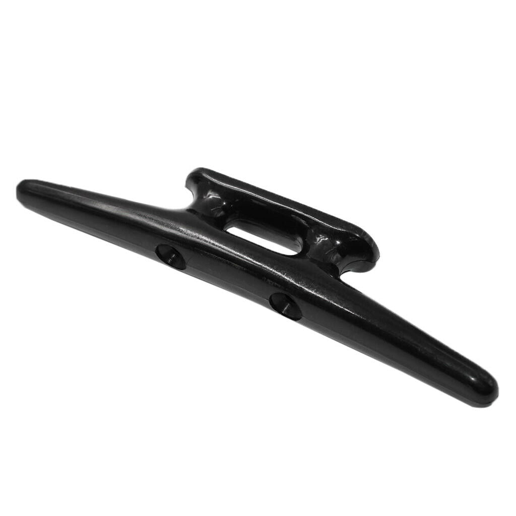 8" Black Nylon Closed Base Marine Boat & Dock 8 inch Cleat