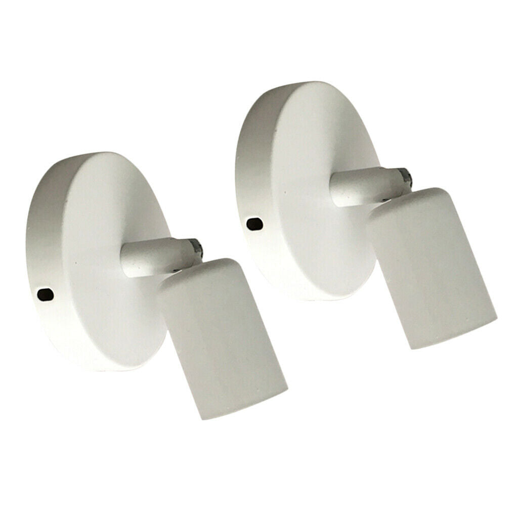 2pcs/set E27 Wall Lamp Holder Adjustable Light Holder Home Bedroom White